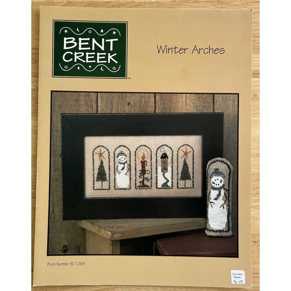 Bent Creek WINTER ARCHES Primitive Seasonal Counted Cross Stitch Leaflet BC1065
